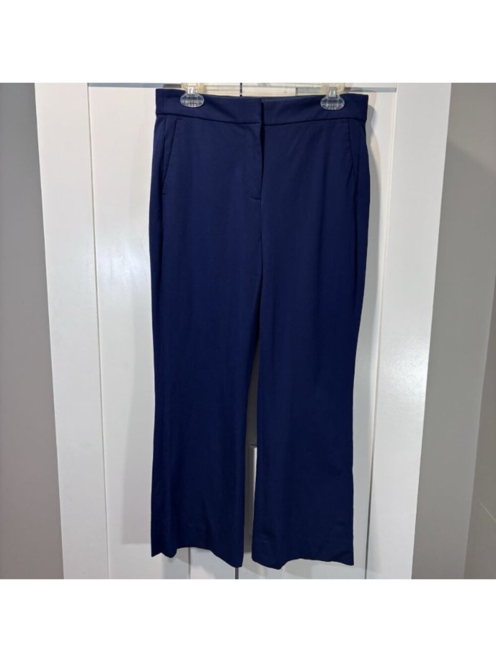 J.CREW Trousers Cropped Navy Blue Cotton Blend Workwear Office Women’s Size 6